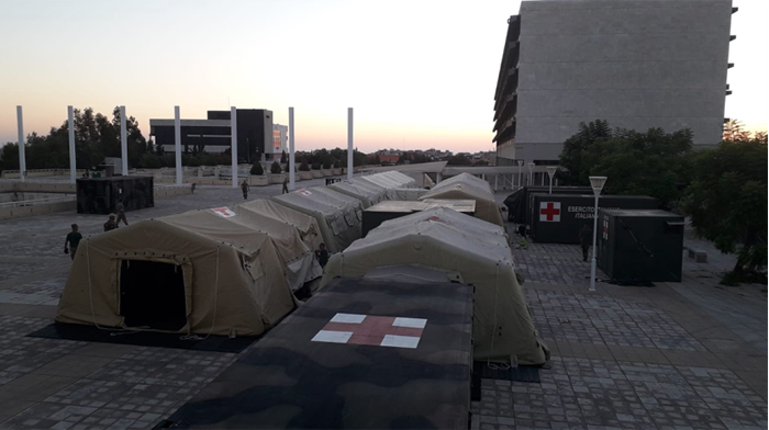 L'ospedale militare da campo dell'Esercito a Beirut