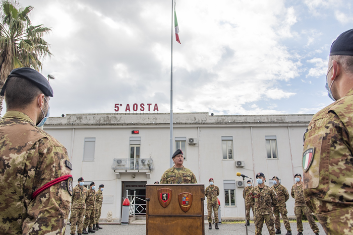 incontro con il personale del 5° reggimento fanteria Aosta di Messina